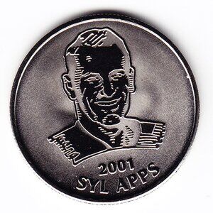 2001 Syl Apps NHL All Stars Medal (b70)